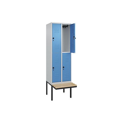 C+P Armadietto a due piani Classic PLUS con panca 2 scomparti (1/3)