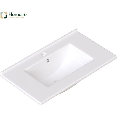 Flur- Garderobenschrank MDF weiß 81 x 46.5 x 86.5 cm HOMAIRE (1/5)