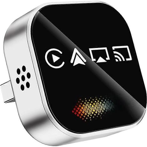 Boîtier intelligent sans fil 4-en-1 CarPlay AI AirPlay/Mirror Link/Android Auto/CarPlay, adaptateur USB, système intelligent embarqué B