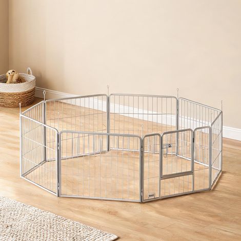 Barrière pour chien silber en stahl 160 x 160 x 60 cm (1/5)