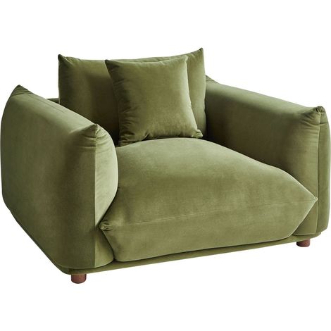 Armchair LUVOS Velvet Green (1/5)