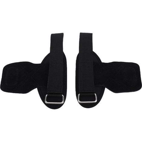 Sangles de poignet de levage pour femmes et hommes, poignées de poids en cuir de vache antidérapantes, entraînement de gymnastique pour Deadlift, Powerlifting, noir (1/5)