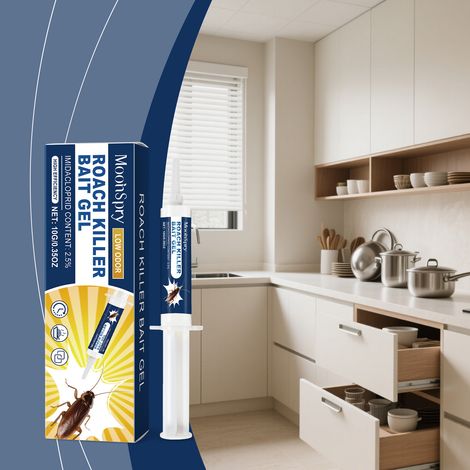 Gel appât anti-cafards pour la maison, la cuisine, la lutte antiparasitaire et le nettoyage – 10 g -- BIEMMEDUE (1/5)