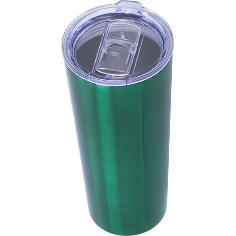 Bouteille isotherme double paroi verte 22oz en acier inoxydable pour voyage camping sport