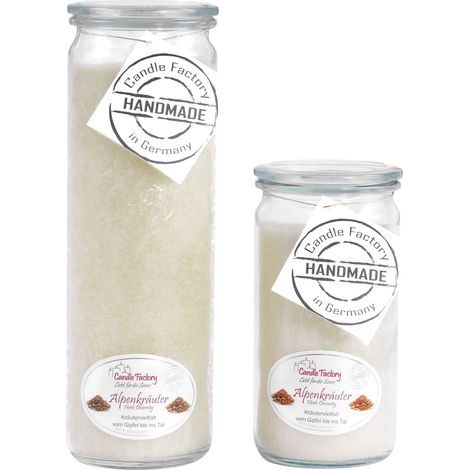 Candle Factory Kerzen-Set Alpenkräuter Big + Mini Jumbo Duftkerze