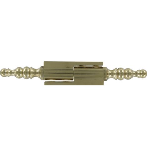Decayeux – Paumelle universelle pour porte et fenêtre – Laiton poli – Hauteur platine 40 mm – Hauteur totale 89 mm – Usage pour bois dur (1/4)