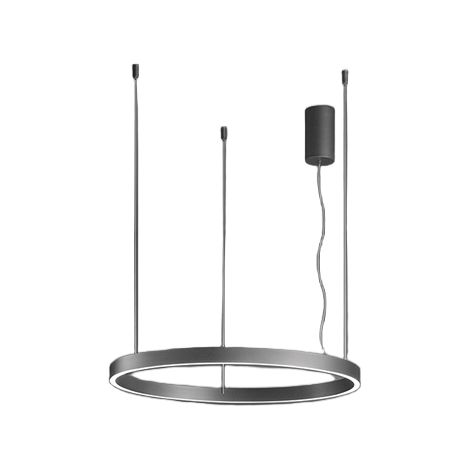 Suspension Led 72W, Structure En Métal Gris Métallisé, Diffuseur Silicone, Design Moderne Et Dimmable, Ip20 - Perenz Luminaire Contemporain (1/4)