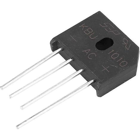 10A 1000V Diodenbrücke KBU1010 Gleichrichterbrücke für elektronische Schaltungen (2 Stück)