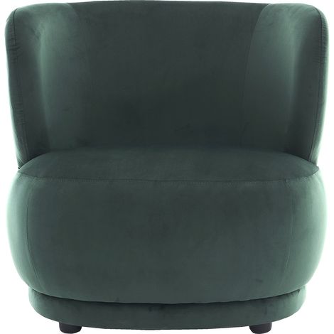 Fauteuil en velours vert - Ester (1/5)