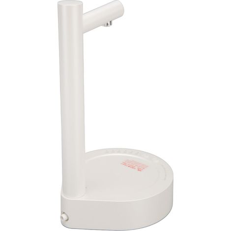 Distributeur d'eau de bureau intelligent de 5 gallons, distribution d'eau quantitative à 7 niveaux, chargement USB, pompe à eau universelle de bureau (blanc) (1/5)