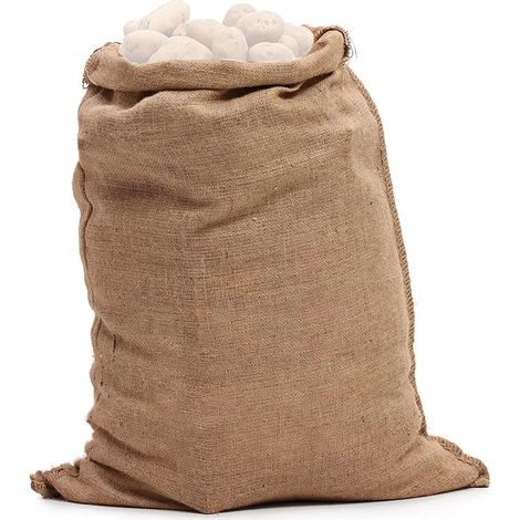 Sacola De Juta, Grande, Natural E Durável Sacolas Resistentes Para Carnaval E Churrasco (1/2)