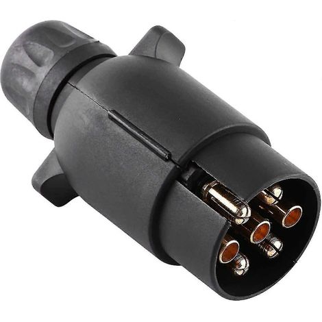 Adaptateur de connecteur de câblage pour prise de remorque en plastique étanche (noir) (1 pièce) (1/3)