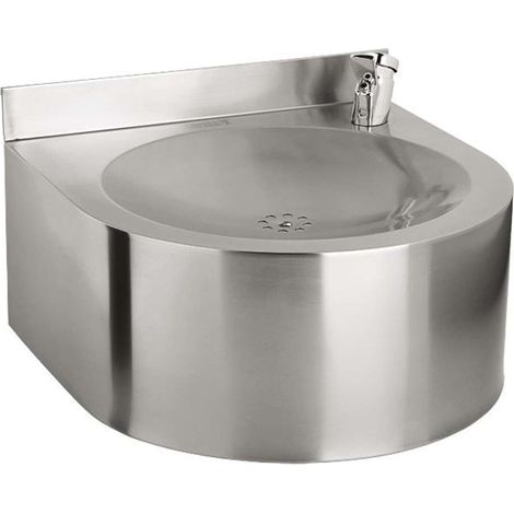 Sanela Fontanelle in acciaio inox - Fontanella sospesa 350x350 mm, acciaio inox SLUN 62