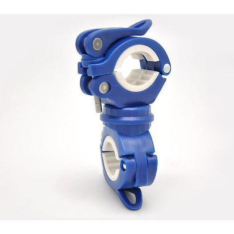 Lot de 2 lampes de poche pour vélo, support de lampe de poche pour vélo, support de lampe de poche pour vélo, bleu (1/4)