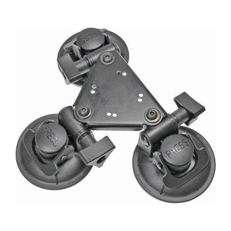 Supporto a ventosa Brodit 215675 piastra AMPS tripla ventosa