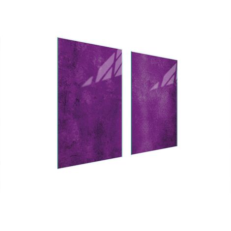 PIASTRA PROTETTIVA IN VETRO PER STUFA 75x52 VIOLA (1/5)