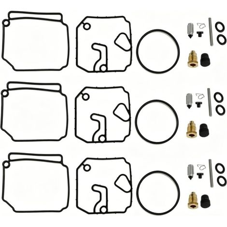 Kit Joint Carburateur Moteur Hors-Bord 3 Kit Joint Carburateur Compatible 75-90HP, restauration performance, ajustement pour précis, robustes, entretien rapide (1/5)