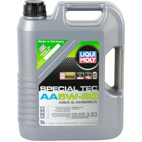 Huile moteur Special Tec 5W-20 API SQ AA 1 L Compatible avec JEEP GRAND CHEROKEE IV WK, WK2, HYUNDAI Tucson TL, TLE, FORD Ranger Mk3 TKE, TOYOTA Yaris 3/5 portes P9 (1/5)