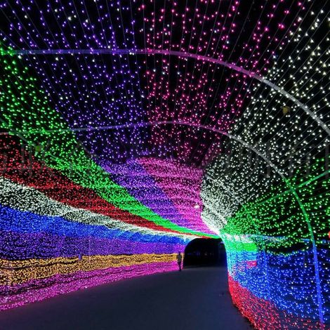 10 m lange LED-Lichterkette mit wasserdichtem Kupferdraht, Weihnachtsdekoration für den Außenbereich, inklusive Batterie (1/5)