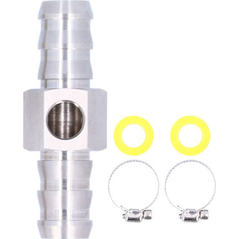 Adaptateur de capteur de manomètre de pression, raccord de conduite de carburant 1/2 pouces, Port 1/827 NPT, en acier inoxydable (1/5)