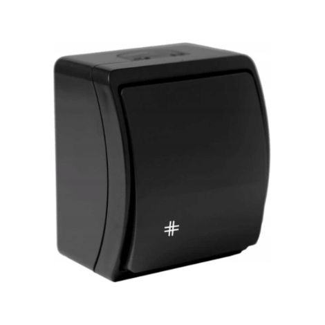 Interrupteur permutateur étanche noir IP44 KOALA (1/5)