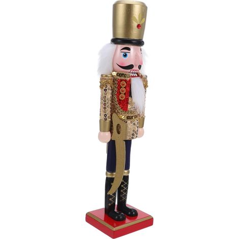 Figurine de Soldat Casse-Noisette Bois Décoration de Noël à Suspendre Ornement de Sapin avec Couleur Vive pour Intérieur et Bureau (1/5)