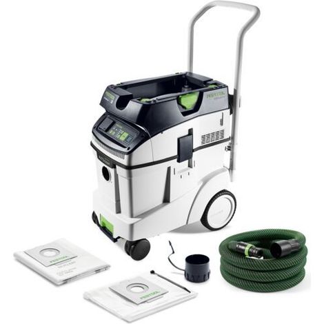 Unità mobile di aspirazione Festool CLEANTEC CTM 48 EI AC, classe M con funzione AUTOCLEAN e maniglia di trascinamento (1/4)