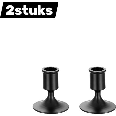 Lot de 2 chandeliers noirs modernes parfaits pour créer une ambiance chaleureuse dans une salle à manger un salon ou au coin du feu Décoration d intérieur et de table à manger (1/5)