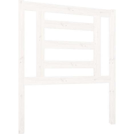 Maison Exclusive - Testiera per Letto Bianca 81x4x100 cm in Legno Massello di Pino