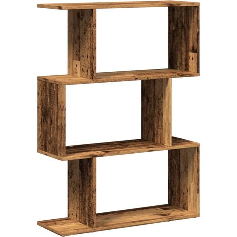 Maison Exclusive - Libreria Divisorio 3Ripiani Legno Antico 70x24x97 cm Truciolato