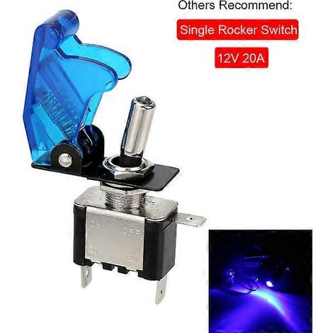 Panneau de commande 24 V/12 V pour démarreur de voiture de course, bouton de démarrage, interrupteur à bascule avec voyant et fusible 20 A. Accessoires pour bateau, camion, remorque et camping-car. (1/5)