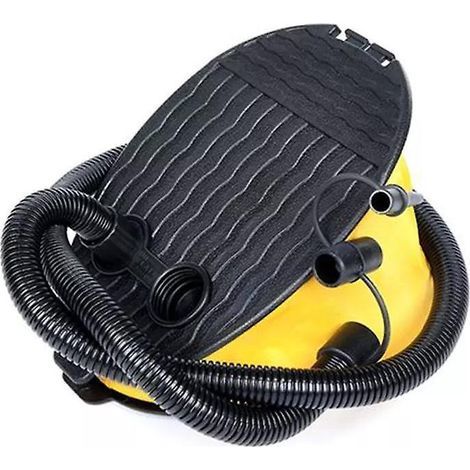 Einteilige Fußpumpe für Schlauchboote, 5-Liter-Fußpumpe (28 x 18,5 x 4 cm) zum Aufblasen und Entleeren (1/5)