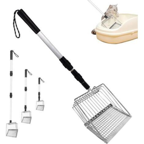 Scooper De Caca De Poulet Réglable 3 en 1, Pelle De Poulet Caca De Tamis Dé Tachable, Pelle à Litière pour Séparer Les Dé Jections Et Les Débris du Sable, pour Les Grosses Touffes De Fami (1/5)