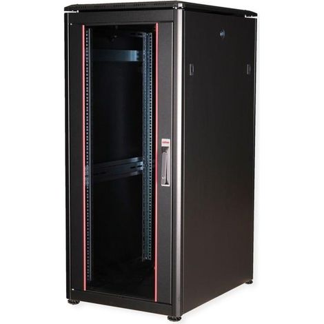Roline 7630049602250 armadio di rete nero 26U metallo solido