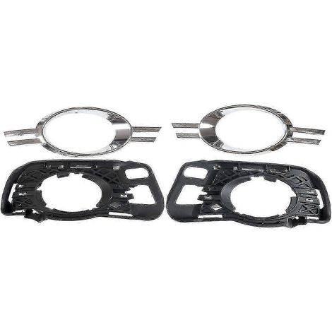 Grille de pare-chocs avant avec feu antibrouillard et garniture chromée pour Mercedes-Benz W204 C250 C300 C350 2048852423 204 (1/5)