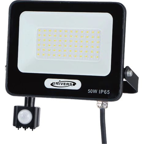 Spot De 50w Led Avec Le Mouvement De Capteur Lumière Extérieure 6500k Ip65 Ek05-sen-50       Noir