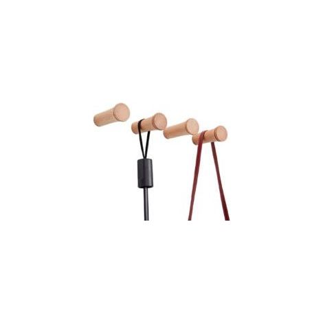 Set mit 6 konischen Wandhaken aus Holz – Dekorative Wandhaken aus Buchenholz (1/5)