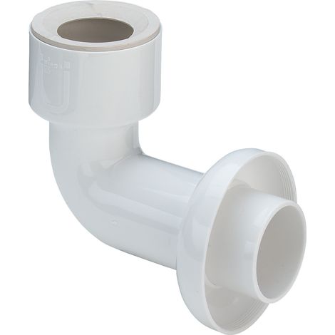 Coude de raccordement 3228 en plastique chromé 50x50mm