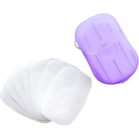 Accessoires de salle de bain - SET 40Pcs - Tablettes de lavage des mains - Papier de savon - Violet