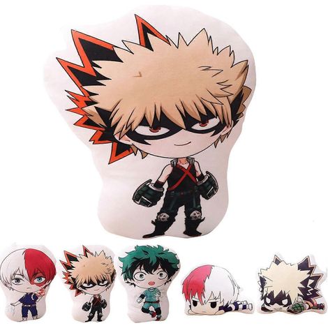 Plüschtier von Izuku Midoriya (Anime) und Todoroki Shouto, Kuschelkissen, Geschenk für Anime-Fans, Geburtstag (1/5)