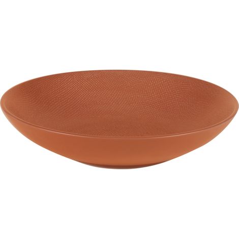 Table Passion - Grande assiette creuse Vésuvio terra 25 cm (lot de 6)