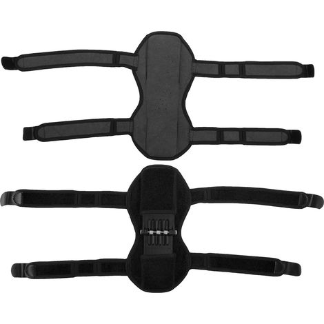 Genouillères de soutien articulaire et de récupération avec ressorts, noires, 1 paire