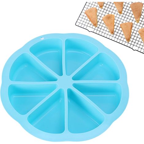 Moules À Gâteau En Silicone Moules mousse triangle 8 cavités Plat Antiadhésif Pour De Maïs Pour Pâtissiers Débutants Confirmés Femmes Hommes Anniversaire Fêtes Réunions Soirée Familiale (1/5)