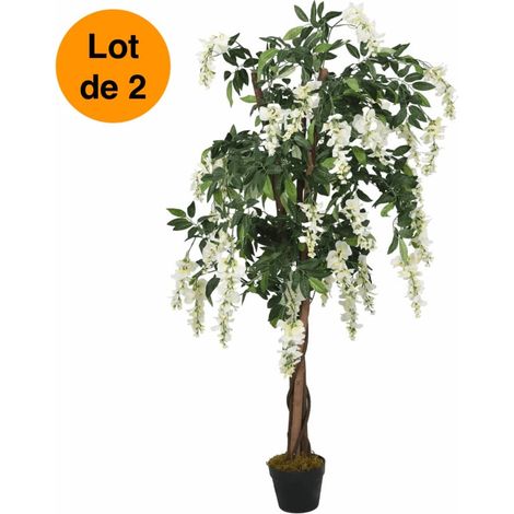 Lot de 2 Glycine 200 cm Artificielles. Pour une décoration d'intérieur Sublimée (1/5)