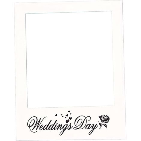 Cadre Photo Wedding Day DIY pour Mariage, Papier Blanc Créatif (1/5)
