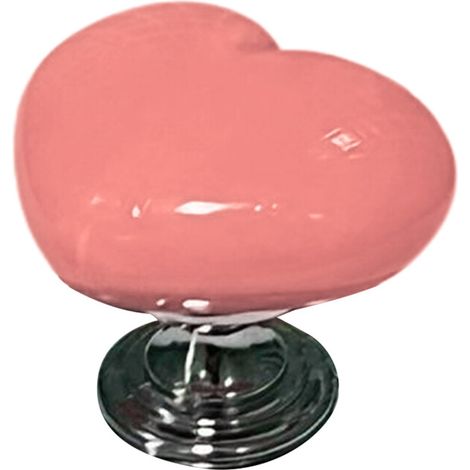 Bouton de chasse d'eau Unique en forme de cœur, bouton de-Rose (1/5)