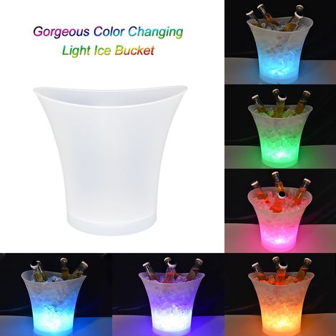 Cubitera LED de 5 litros con cambio automático de color, resistente al agua IP65 (5L) (1/5)