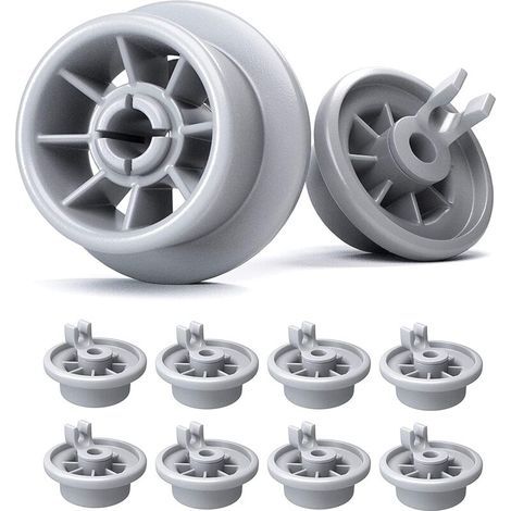 CSPARKV Lot De Roulettes Panier Lave-vaisselle– Roulettes Lave Vaisselle Compatibles Avec La Majorité De Lave-vaisselles – Chariot à Roulettes Pour Lave Vaisselle 8 Couverts (8 Pièces). (1/4)