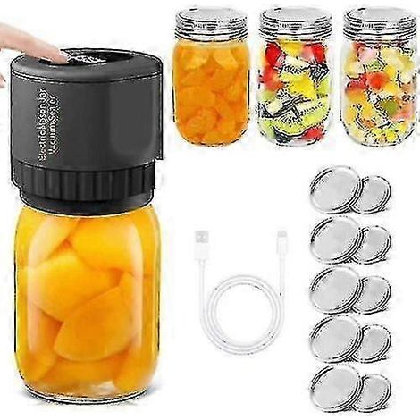 Scelleuse sous vide pour bocaux Mason - Kit de mise sous vide électrique pour bocaux Mason (1/5)