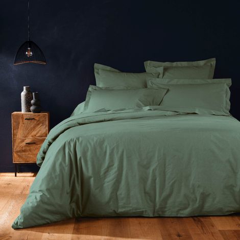 Housse de Couette "Lina" 240x220cm Vert Cèdre